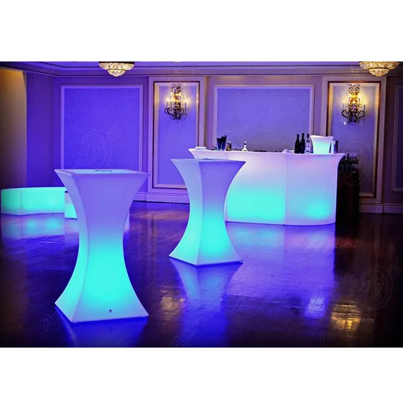 Bright Leds16 Color Changing Battery Operated Power Color Changing Illuminated Led Bar Table And Chair Lighting Furniture