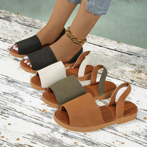 Sandalias Romanas Planas de Verano, Nuevas, Sexys, Transpirables, con Punta Abierta, Antideslizantes, con Suela de Goma, para Mujer - Product Image 2