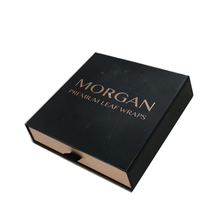 Boîte cadeau noire avec logo personnalisé, emballage haut de gamme pour <span class=keywords><strong>feuilles</strong></span> de cannabis, boîte à tiroir coulissant en papier kraft avec insert pour <span class=keywords><strong>feuilles</strong></span> de cannabis - Product Image 5