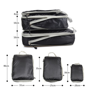 Travel Storage Compressor Bag Set Nylon Cube Luggage Clothing Shoe Organizer for Travel - Product Image 3