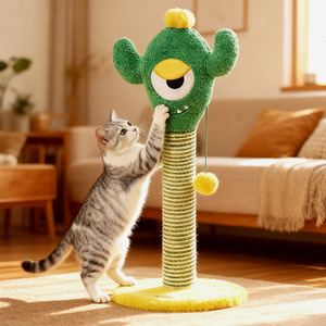 Árbol rascador de sisal para gatos, poste rascador, afilador de garras, vertical, resistente al desgaste, tablero rascador para gatos, juguete para gatos - Product Image 1