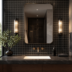 Mosaïque en granit poli Galaxy Noir Absolu 2x2 au design moderne, marque UNION, durable pour les villas et les espaces de luxe - Product Image 5