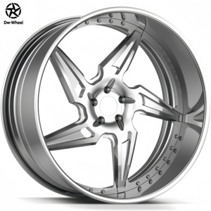 Jantes en alliage forgé DW 24 26 pouces 5x120 5x127 Poli <span class=keywords><strong>Miroir</strong></span> Face Rétro Profond pour Chevrolet Impala Caprice Donk Classiques - Product Image 1