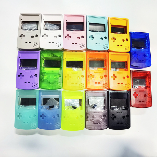 Fullset ABS Housing Shell for GameBoy Color Replacement with IPS GBC Screen Lens YXF