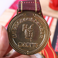 Médaille de sport en métal émaillé 2D/3D, plaqué or, moulé sur mesure, de haute qualité, avec rubans et lanières pour coureurs – Vente en gros