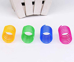 Jouets interactifs pour chat en spirale, en plastique coloré, durables, pour griffer et sauter - Product Image 4