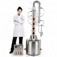 Équipement de distillation d'alcool Ace 50L 80L 100L, alambic à colonne en cuivre pour la production de vodka, whisky et rhum