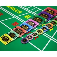 Benutzer definierte Poker chips 40mm 43mm 45mm Acryl zwei schicht iger Bronzing Tiger Code Poker Chip Set