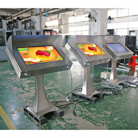 Kiosque publicitaire intelligent avec écran capacitif extérieur lumineux, affichage LCD avec luminosité de 2000 cd/m² et prise en charge CMS