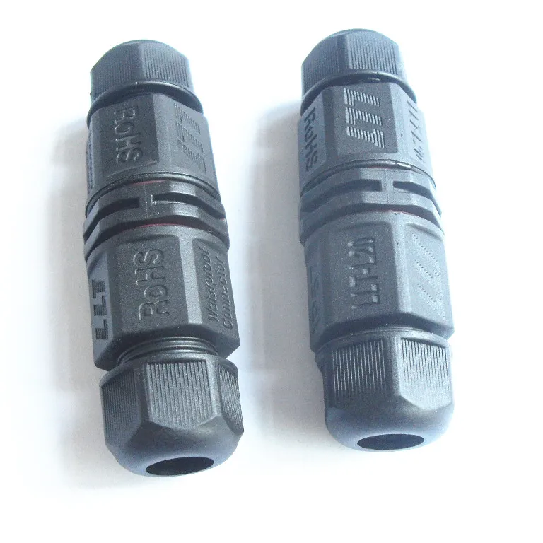 Free sample L20 ip67 waterproof terminal connector straight type 2 3 4 pins Industrial cable joint for electrical equipment