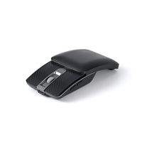 Souris sans fil pliable à double mode BT 2.4G, ultra-fine, portable, rechargeable, pour ordinateur portable, Mac, tablette