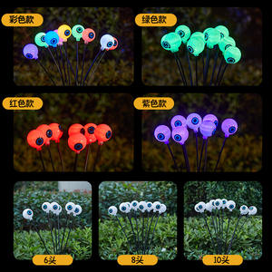 Tapón de globo ocular luminoso Solar de Halloween, decoración para patio exterior, jardín, césped, suministros de vacaciones de Navidad - Product Image 2