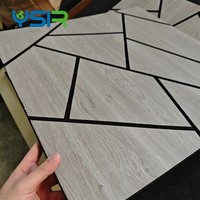 Panneau mural acoustique 3D en bois à lattes décoratives, insonorisant, absorbant le son, léger, design moderne, panneau mural acoustique