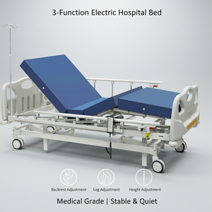 Cama de <span class=keywords><strong>Hospital</strong></span> Eléctrica de Tres Funciones Motorizada de Altura Ajustable para UCI, Suministro de Fábrica para el Mercado de <span class=keywords><strong>India</strong></span> - Product Image 3