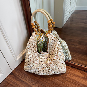 Bolso Tote Tejido para Mujer, Bolso de Hombro Casual, Bolso de Mano Estilo Boho, Bolsos de Ganchillo, Bolsos Tote de Ganchillo Ideales para Vacaciones - Product Image 4
