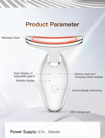 Masseur Micro-Courant à Faible QMC pour Usage Domestique, Appareil de Beauté Portable (États-Unis) pour Raffermir la Peau, Drainage Lymphatique, Lifting Visage et Cou