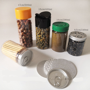 Frascos para Especias, Recipientes para Hierbas y Especias, Botellas para Condimentos, Frascos de Plástico Vacíos para Especias con Tapa - Product Image 5