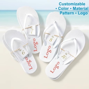 Bosirui Sandales d'Été de Plage, Tongs Blanches de Mariage en Gros pour Femmes, Chaussons et Tongs pour Invitées de Mariage - Product Image 1