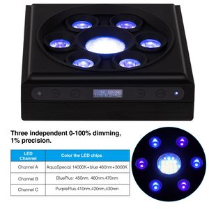 Nueva Lámpara LED para Acuario de Agua Salada de 60W con Espectro Completo para Atardeceres y Amaneceres de Arrecifes de Coral - Product Image 2