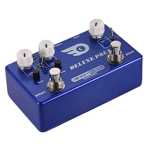 Pedal de Efectos para Guitarra DELUXE PREAMP Hecho a Mano con Cableado Manual de Aluminio, con Overdrive y Fader, Venta al Por Mayor de Fábrica - Product Image 4