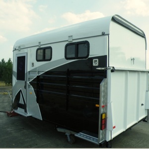 Remolque de Transporte de Caballos de Lujo Personalizado para 2 Caballos con Carga Inclinada, Fabricado en China - Product Image 2