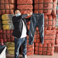 Celana Jeans Bekas Pria Model Baggy Berkualitas Tinggi, Terkompresi, Grosir, Banyak, Second Hand