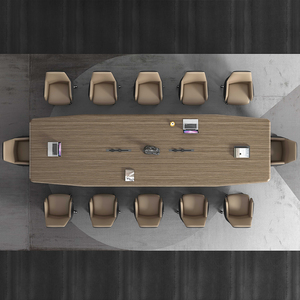 โต๊ะประชุมสำนักงานแบบกำหนดเอง โต๊ะประชุมสำหรับ 6 8 10 12 14 16 คน - Product Image 2