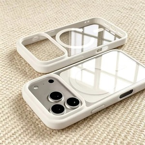 Pour <span class=keywords><strong>iPhone</strong></span> 18promax 18 18pro Étui de téléphone transparent magnétique en acrylique Best Seller - Product Image 4