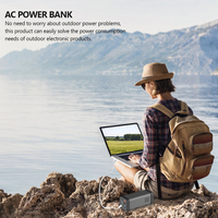 Banque d'Énergie Shenzhen 20000mAh avec Sortie Courant Alternatif 110V 220V, Courant Continu 12V, USB 5V et Lampe de Poche pour Utilisation à Domicile ou en Camping Extérieur