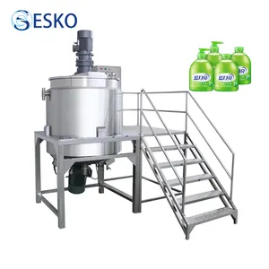 Sıvı sabun yapımı için ESKO sıvı sabun üretim mikser el dezenfektanı karıştırma makinesi endüstriyel mikser