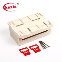 Boîtier industriel Kexia pour rail DIN 155*110*60mm ABS gris clair IP54 anti-poussière, boîte de commande, service OEM, instrument électronique