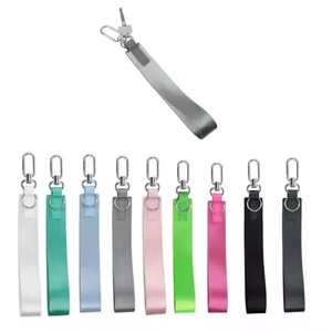 2025 Mới Thời Trang Nylon Jacquard Lulu Cùng Keychain Pouch Với Mini Dây Kéo Túi Biểu Tượng Tùy Chỉnh Dây Buộc Dây Đeo Cổ Tay Ví Móc Chìa Khóa - Product Image 6