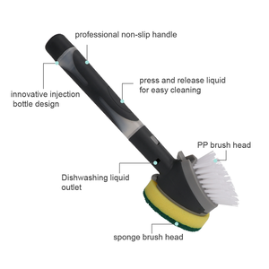 Mastume <span class=keywords><strong>mars</strong></span> Expo — brosse à vaisselle intelligente, distributeur <span class=keywords><strong>de</strong></span> savon, éponge remplaçable, nettoyage à double tête, nouveau design - Product Image 3