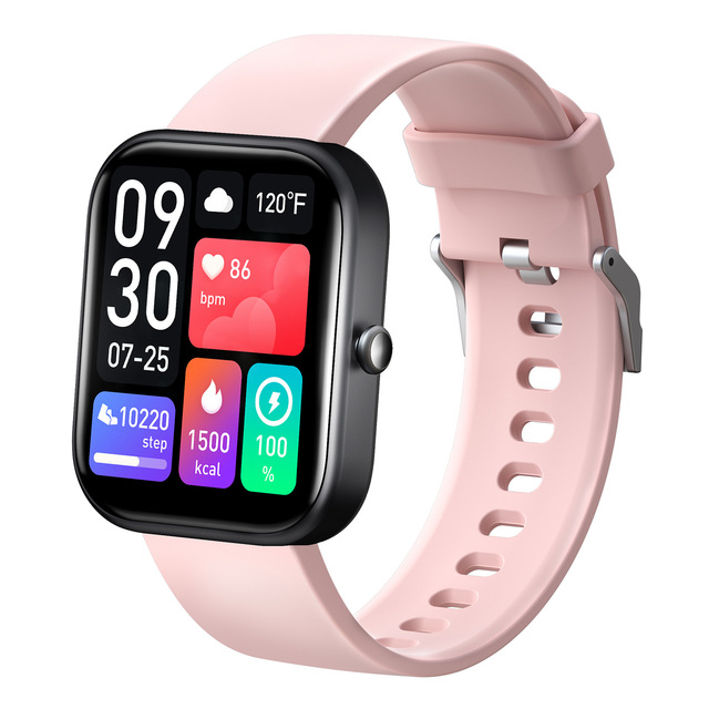 GTS5 2.0 Inch Big Square IPS Fitness Smart Watch Sleep Tracker Heart Rate Blood Oxygen Monitor IP68 Waterproof Alloy Case Unisex