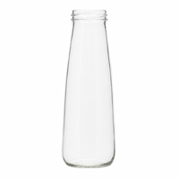 Botol Air Kaca Ukuran Khusus 260ml Modern dengan Cetak Logo Kustom untuk Jus & Susu