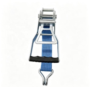 Vente en gros GS 2 pouces 5 tonnes Sangles de ceinture d'arrimage <span class=keywords><strong>à</strong></span> <span class=keywords><strong>cliquet</strong></span> avec poignée ergonomique - Product Image 2