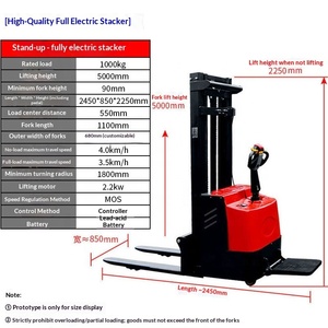 Empilhadeira Elétrica Durável de 1500kg, Transpaleteira Manual com Estrutura Robusta e Garfos Resistentes ao Desgaste para Uso Diário Pesado em Armazéns - Product Image 5