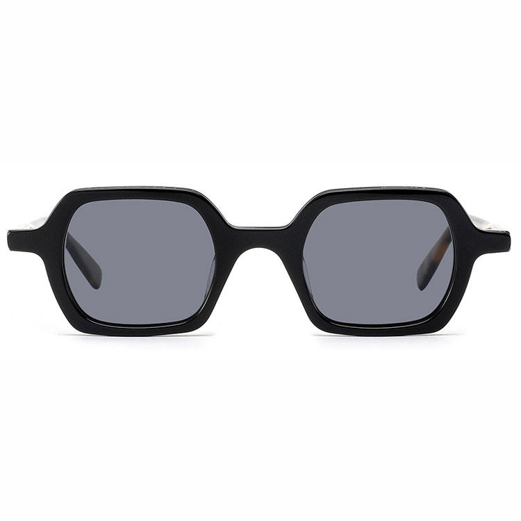 Good Quality Vintage Thickness Italian Hexagon Acetate Sunglasses