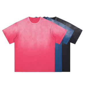 T-<span class=keywords><strong>shirt</strong></span> vintage décontracté à col rond et coupe ample pour <span class=keywords><strong>femme</strong></span>, délavé à l'acide, tendance été, manches courtes - Product Image 1