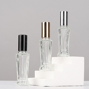 Flacon de parfum haut de gamme portable de 12 ml en verre avec pompe vaporisateur cylindrique vide, sérigraphie - Product Image 4