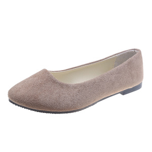 Zapatos casuales de mujer de gamuza con punta, suela plana, color liso, antideslizantes, de moda, de caña baja, tipo estribo. - Product Image 4