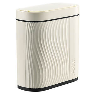 Light Luxury Smart Sensor Trash Can for Home Use Automatic Narrow Gap Electric Waste <strong>Bin</strong> <strong>Lid</strong> Made Durable <strong>Plastic</strong> for Bathroom - Product Image 5