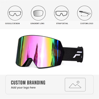 Lunettes de ski polarisées avec protection UV400, verres anti-buée, coupe-vent, anti-poussière, lunettes de sport pour la neige, lunettes de snowboard, logo personnalisé
