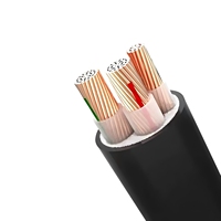 Câble d'alimentation industriel basse tension YUWAN 450V 4*35, conducteur en cuivre, isolation PVC, gaine PVC, utilisation en bâtiment, classe 90C