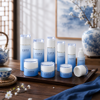 Flacons pompe et pots à crème en verre de 120 ml, 100 ml, 50 ml, 30 ml, 50 g, 30 g, 20 g, prêts à l'emploi, avec logo personnalisé pour l'emballage cosmétique
