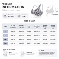 Soutien-gorge Confort Imprimé Zèbre Grande Taille SHANGBINI Sans Armature Couvrance Totale Col en V Bretelles Larges pour Femmes Courbes OEM ODM Vente en Gros