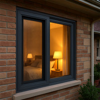 Ventanas de aluminio Premium personalizadas de fábrica con tecnología de rotura de puente térmico, sistema de ventana corredera de eficiencia energética para hogares modernos