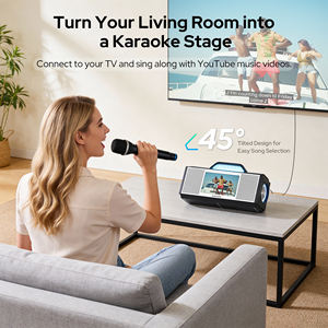 เครื่องคาราโอเกะพกพา InAndOn X5 32GB พร้อมหน้าจอสัมผัสขนาดใหญ่ ลำโพงในตัว WiFi Bluetooth สำหรับงานปาร์ตี้ที่บ้าน - Product Image 4