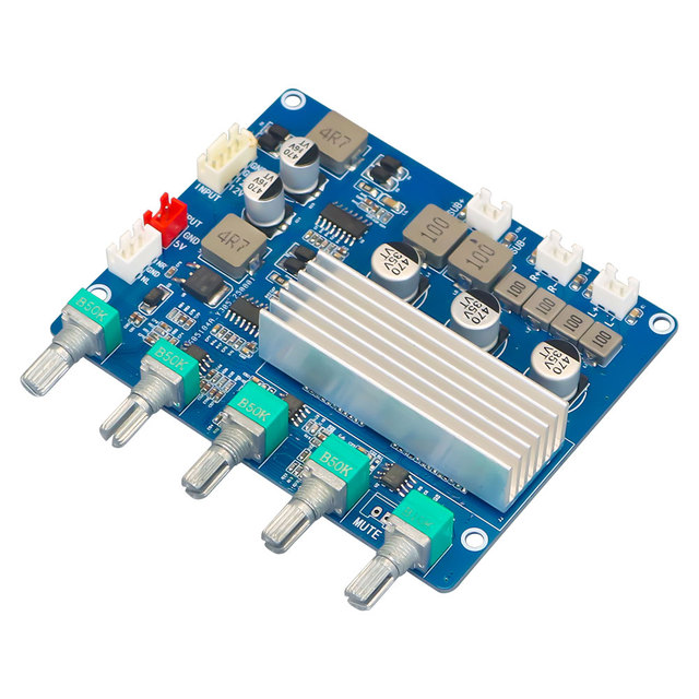 VIRE 2.1 Channel TPA3116 Class D Digital Power Amplifier Board 2*50W+100W Subwoofer Home Theater Audio Amplifier Module