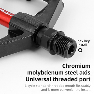 Bàn đạp xe đạp ESLNF Double DU, nhẹ, có bạc đạn, chống trơn trượt, đế rộng, dành cho xe đạp đường trường và xe đạp địa hình - Product Image 3